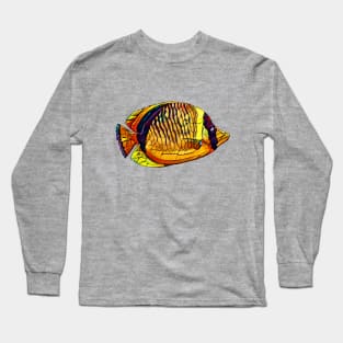 Colorful Fish Design Long Sleeve T-Shirt